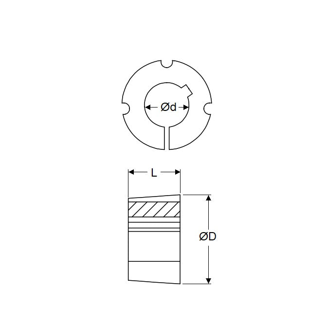 1193959 | TLB-4030-1111 (Each) --- Taperlock Bushings - 111.125x146x76.2 mm - Steel Bushing
