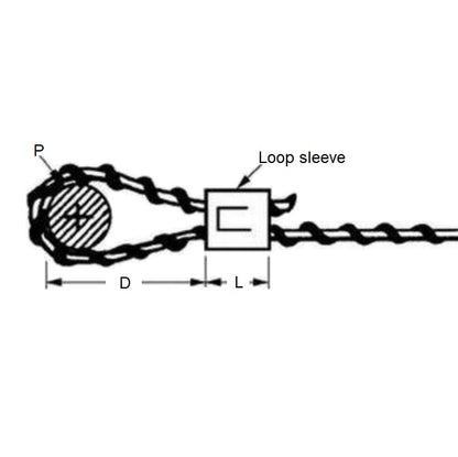 1000996 | LS-0015 (PK-1000) --- Loop Sleeves Cable Attachments - 0.15 - 0.36 - mm - - - Brass Attachment