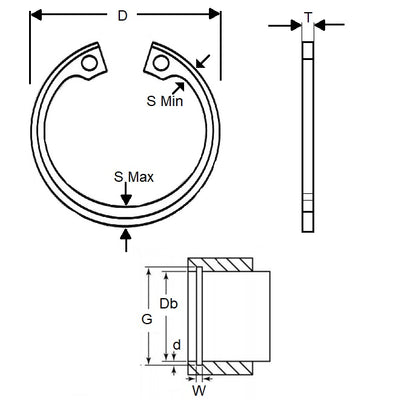 1182954 | CIB-08811-C (13 Pcs) --- Circlips - 88.11 mm x 2.69 mm x 94.64 mm