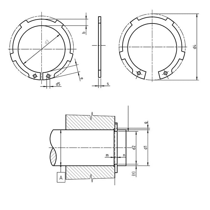 1187068 | DJK-100 --- Circlips - 100 mm x 3 mm x 98.8 mm