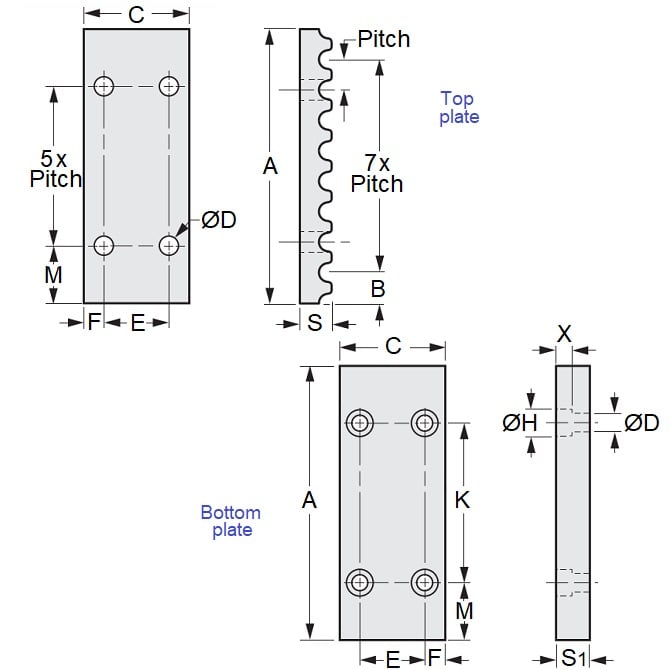 1063631 | CL-050G-15 --- Clamp - GT 5mm x 15 mm x 45 mm