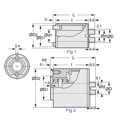 1226554 | CMP-0800-0320-44-2030 (Each) --- Slip Magnetic Particle Clutches - 1530 to 2030 g.cm 8x44 mm No Power Without Shaft