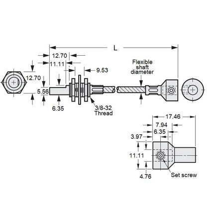 1061445 | CP-048P-048-48-0229-FS --- Shafts - 228.6 mm x 4.8 mm