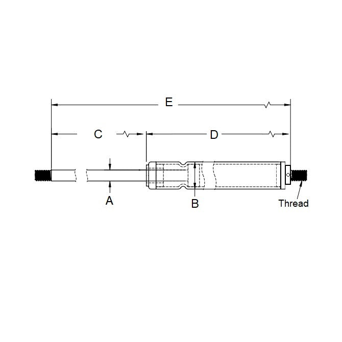 1201130 | GAS4RS --- Adjustable Force Gas Springs - 150.11 mm x 363.98 mm x 66.22 KG