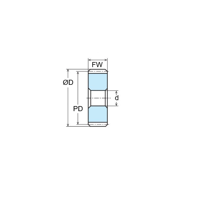 1065007 | G005P-006-V32-048-016-B (Each) --- Spur Gears - 6 tooth - 4.78x1.588 mm Hubless - Brass Gear