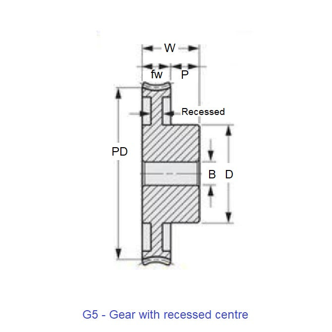 1232001 | WG1R-100-020-060-NY (Each) --- Worm Gears - Pitch Module 1.0 - 20 tooth - 3 Deg 35 Min Module 1.0 - Nylon Polyamide 6/6