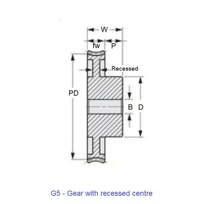 1232001 | WG1R-100-020-060-NY (Each) --- Worm Gears - Pitch Module 1.0 - 20 tooth - 3 Deg 35 Min Module 1.0 - Nylon Polyamide 6/6