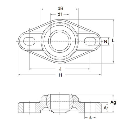 1142445 | FL-30-W300 --- Housings - 30 mm x 65 mm x 118 mm