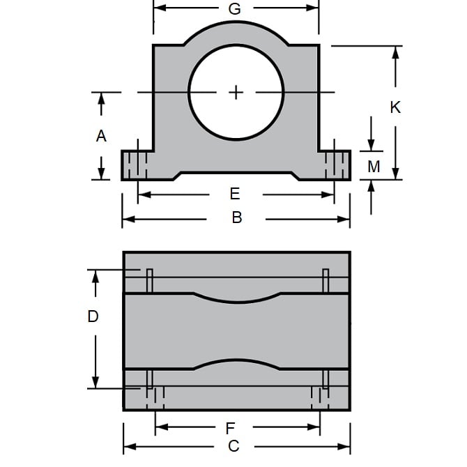 1090004 | LCHP-0095-024-CC --- Housings - 9.53 mm x  44.45 x 33.34 x 23.81 mm