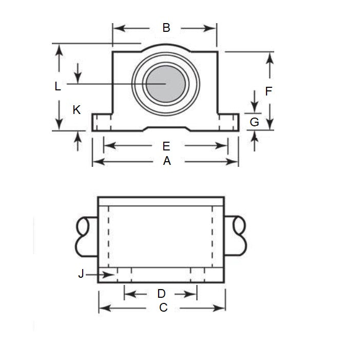 1144141 | LCHP-0318-092-TSS (Each) --- Thomson Super Smart Housings Linear - 31.75 101.600 x 76.200 92.2 mm Pillow Block Closed