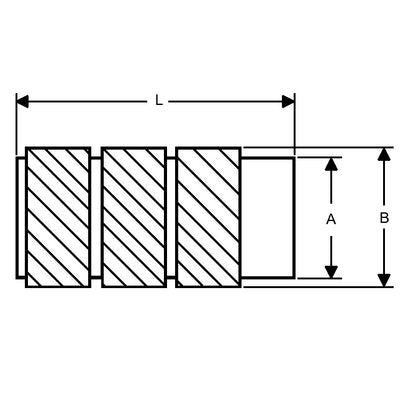 1044484 | SB-264550 (1500 Pcs) --- Inserts - M2.6x0.45 x 4.5 mm x 5 mm