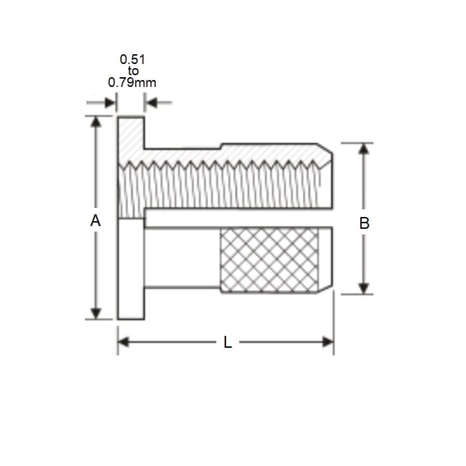 1072389 | IN-EP-0635C-095-FB (5 Pcs) --- Inserts - 1/4-20 UNC (6.35mm) x 7.938 mm x 12.7 mm