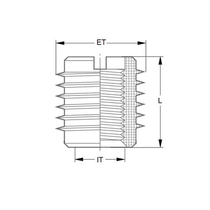 1079778 | IN-TP-0794F-159-WS --- Inserts - 5/16-24 UNF (7.938mm) x 12.7 mm x 15.875 mm