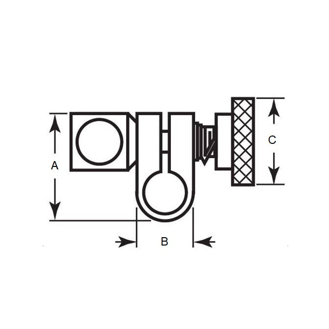 1088169 | SJ-5RS (Each) --- Swivel Joints - 9.53x6.35x25.4 mm Knob Style