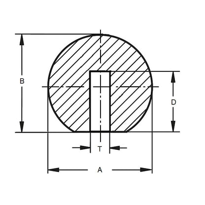 Bouton boule 9,53 x 38,1 mm - Knock On Phénolique - Noir - Knock-On - MBA (Pack de 1)