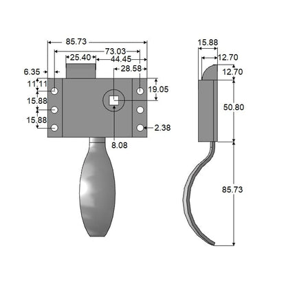 1224860 | HH-108RS --- Handles - Left Hand - -