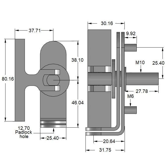 1181717 | HH-111RS --- Handles - 84.138 mm x 31.75 mm x 25.4 mm