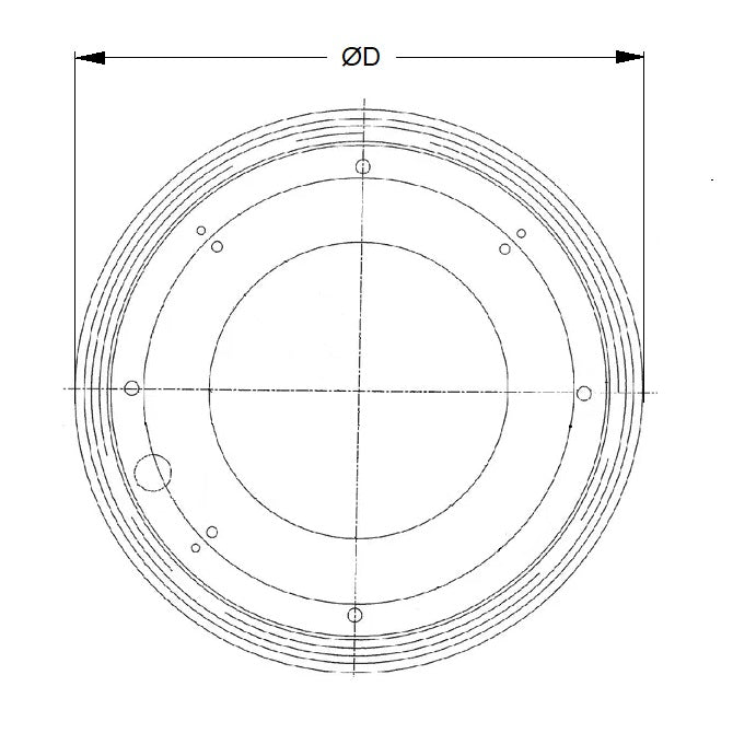 Roulement Lazy Susan 230 x 8 mm - Lazy Susan Steel - MBA (Pack de 1)