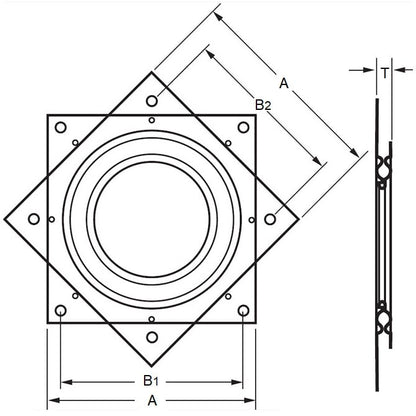 Cuscinetto Lazy Susan 75 x 8 mm - Lazy Susan Acciaio - MBA (confezione da 50)