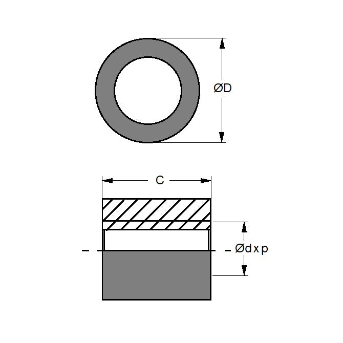 1123189 | KSM204-OUK --- Leadscrew - 20 mm x 4 mm Right Hand