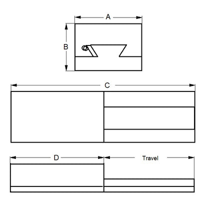 1190012 | DV490RS (Each) --- Dovetail Slides - 101.6 mm - 44.45 - 355.6