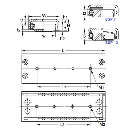 1091004 | BSP1025SL --- Slides - 10 mm x 6 mm x 25 mm