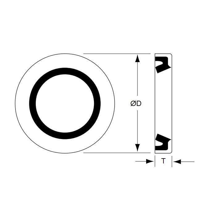 1048461 | TLM-270RS (Each) --- For Linear Bearings Seals - 3.175x31.852x3.175 mm Closed - Nitrile NBR, BUNA-N Seal