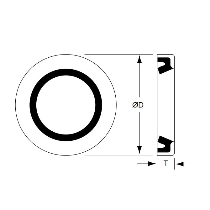 1088722 | TLM-280RS --- Seals - 9.525 mm x 50.902 mm x 9.525 mm