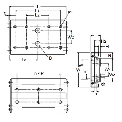 1079264 | BWU8-20 (PK-10) --- Linear Slides - 8x4x20 mm Clean Room