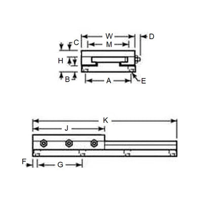 1163811 | KD-180RS --- Slide Assemblies Linear - 50.8 mm x 2721.6 Kg x 41.275 mm