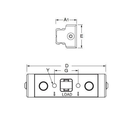 1141431 | PBC-625RS --- Redi-Rail Roller Guides Linear - 30 mm x 28 mm x 86 mm