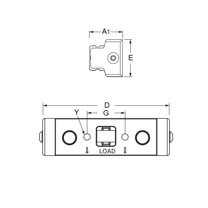 Redi-Rail 45 x 33 x 116 - Guide a rulli i-Rail - MBA (confezione da 1)