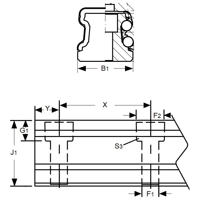 1148345 | TLM-3134RS (Each) --- Rail Systems Type 3 Rails Linear - Size Reference 35 - 34x440 mm