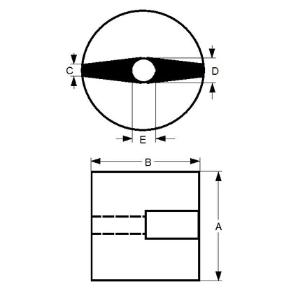 1128788 | MAG-BT-22-019-AN (7 Pcs) --- Button Alnico Magnets - 22.22 mm x 19.05 mm x 6.35 mm