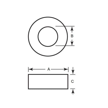 1123091 | HXCW20-12-1 --- Magnets - 20 mm x 1 mm x 12 mm