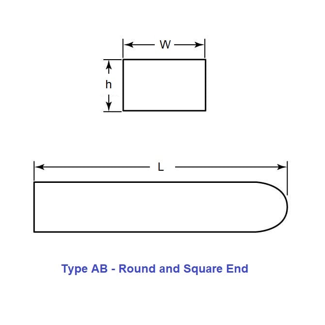 1113197 | K-1588-1588-7620AB-C --- Keys - 15.88 mm x 15.88 mm x 76.2 mm