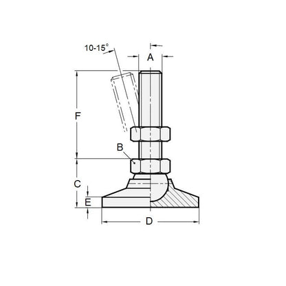 1104207 | MLM-127C-051-CBC --- Mounts - 1/2-13 UNC (12.7 mm) x 47.6 mm x 28.6 mm