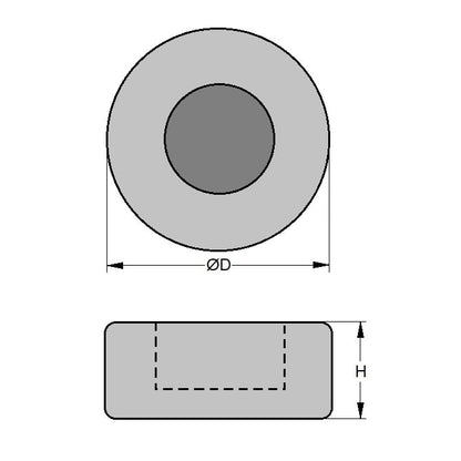 Support de mise à niveau 80 x 2 mm avec trous pour pattes – Coussinet en caoutchouc néoprène – Nivellement – ​​MBA (lot de 1)