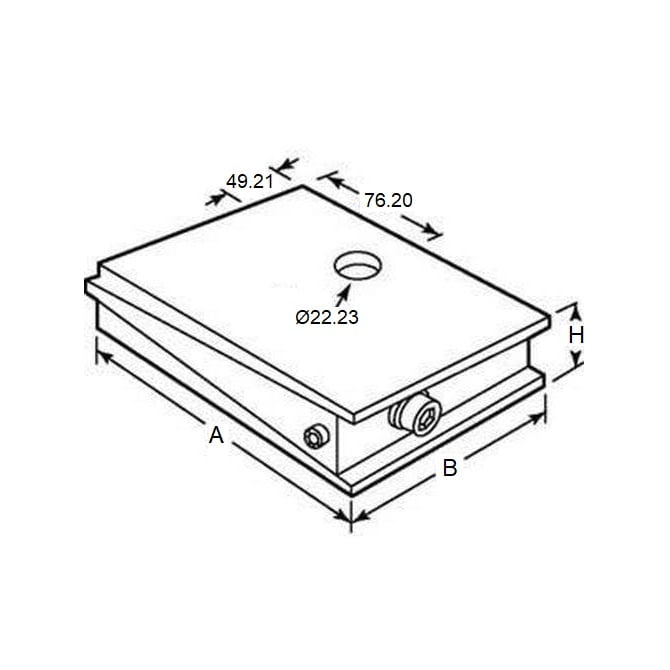 1223794 | MW-4082 --- Wedge Mounts - 4082.3 Kg x 152.4 mm x 101.6 mm