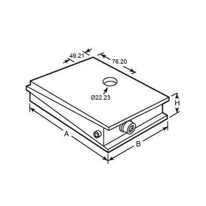 1223794 | MW-4082 --- Wedge Mounts - 4082.3 Kg x 152.4 mm x 101.6 mm