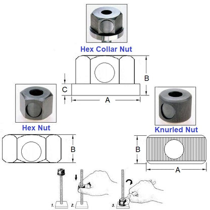 1116395 | NT160M-QK-CB --- Quick Release Nuts - M16 (16x2mm) x  - x 38 mm