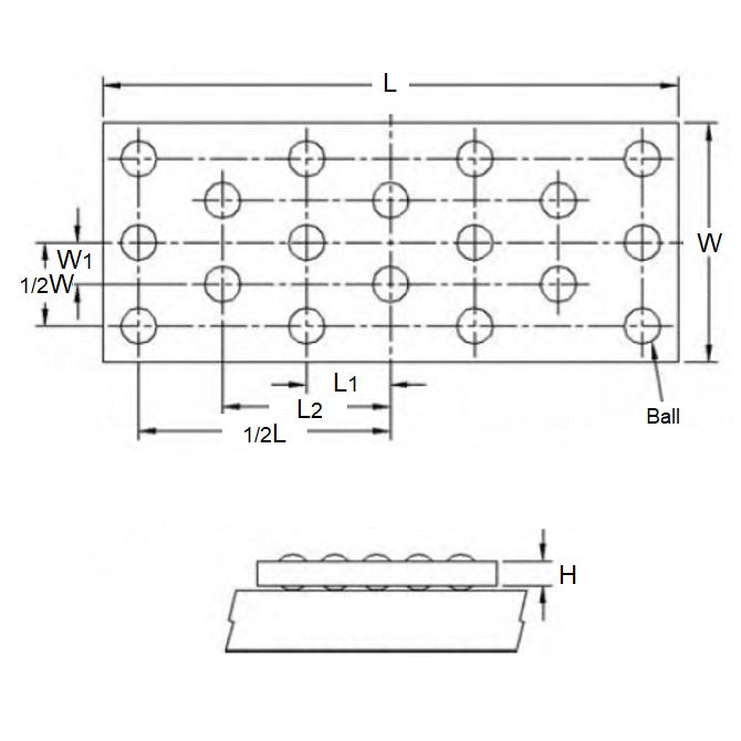 1218550 | BBP2RS (Each) --- Ball Parallels - 304.8x63.5x6.35 mm