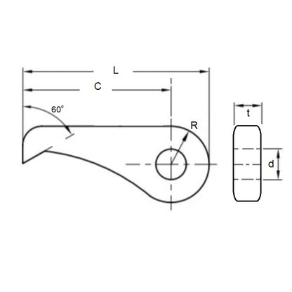 1125840 | PWL-200-ST --- Pawls Ratchets and Pawls - 20 mm x 80 mm 12.00 (H8)