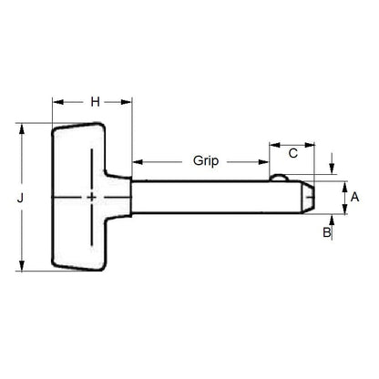 1075190 | BLP-064-0762-T-PC (25 Pcs) --- Pins - 6.35 mm x 76.2 mm