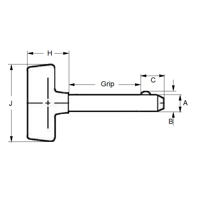 1074996 | BLP-064-0508-T-PC --- Ball Lock Pins - 6.35 mm x 50.8 mm Carbon Steel