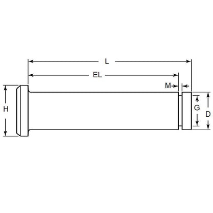 1082576 | CLP-080-0176G-CZ (10 Pcs) --- Clevis - 8 mm x 17.56 mm x 20 mm