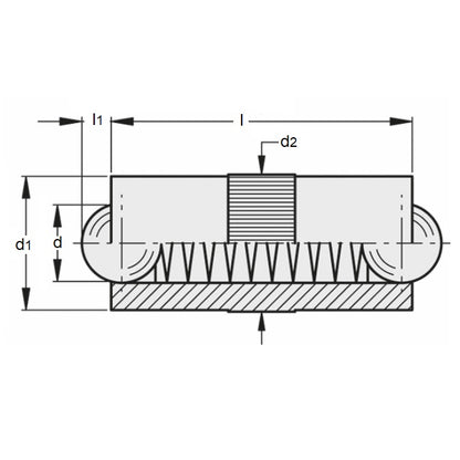 Piston à bille 2,5 x 2 mm - Corps en laiton à double extrémité avec bille en acier inoxydable - Bille - Push Fit - MBA (Pack de 10)