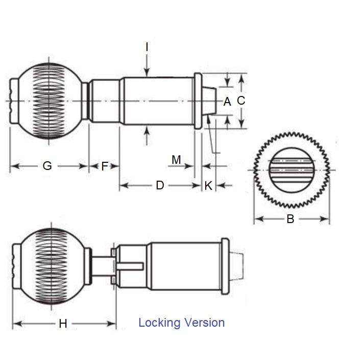 1151133 | PLI-P-250-500-42-LSP-BG --- Indexing Precision Plungers - 38 mm x 60 mm x 2 N