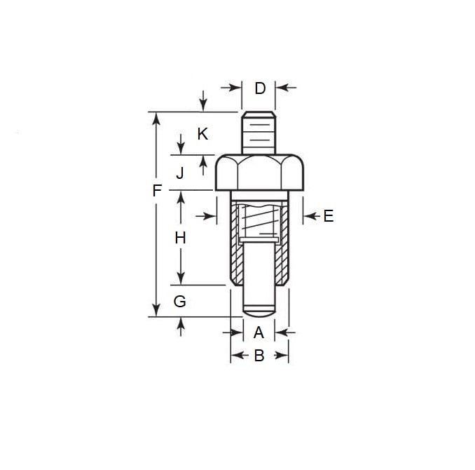 1089247 | PLIT-050-095F-00-SH-C --- Plungers - 3/8-24 UNF (9.525mm) x 17 mm x 0.7 N