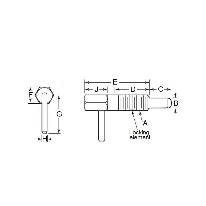 1072936 | PLST-064C-111-HLASL-002 (125 Pcs) --- Plungers - 11.1 mm x 0.6 N